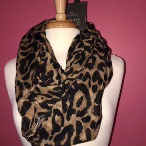 Cheetah print infinity scarf